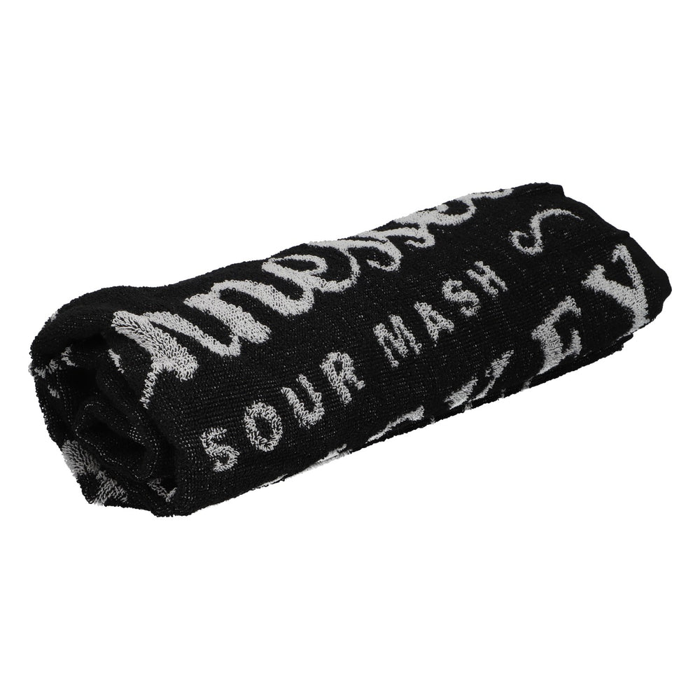 Asciugamano Jack Daniels Whiskey nero 143x70 cm, nuovo, tessuto misto