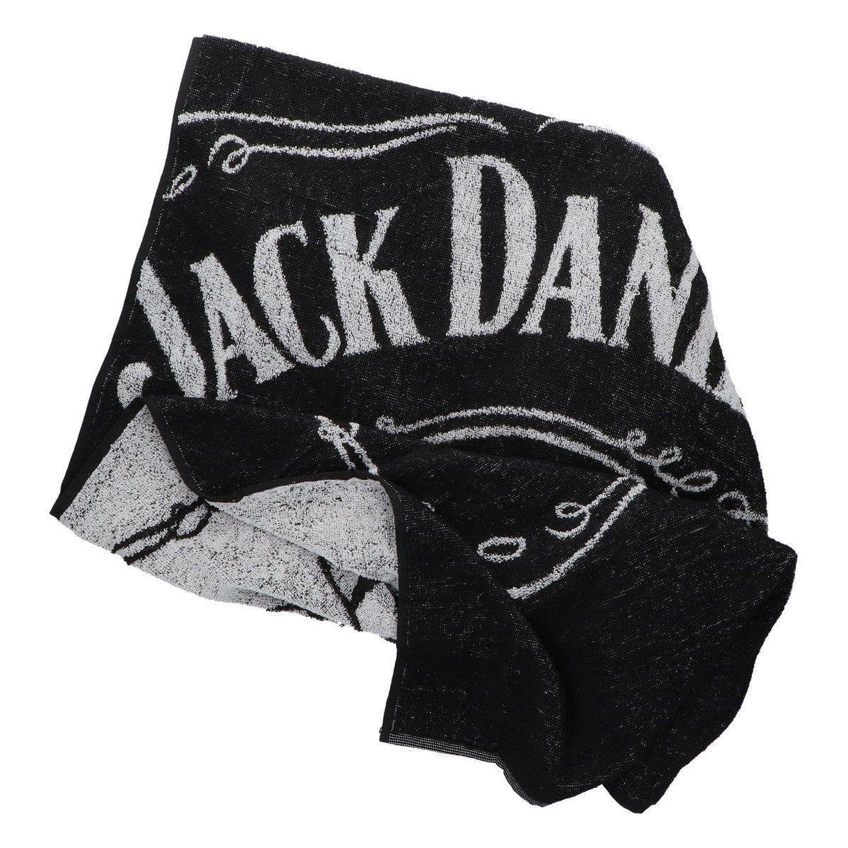 Asciugamano Jack Daniels Whiskey nero 143x70 cm, nuovo, tessuto misto – Vista 2