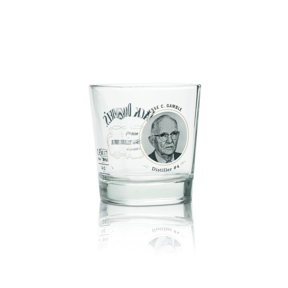 Bicchiere da collezione Jack Daniels Whiskey 0,27 l Tumbler Jesse C. Gamble Distiller #4
