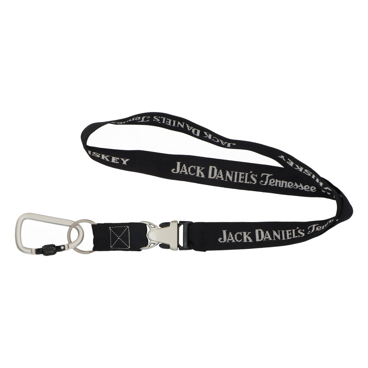 Jack Daniels Whiskey Cordino Laynard nero Moschettone argento