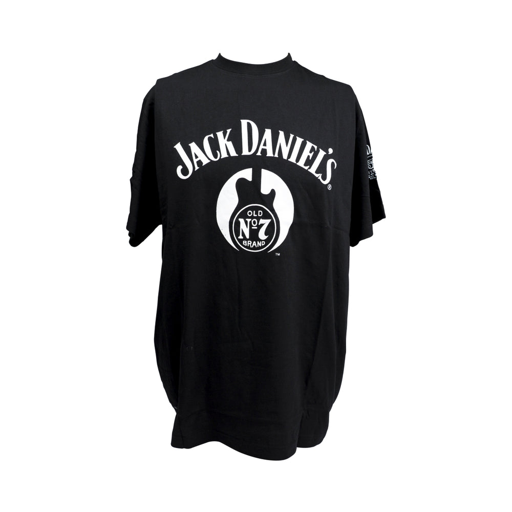 Maglietta Jack Daniels Whiskey Maglietta da festival Nera Taglia L Uomo "Guitarr"
