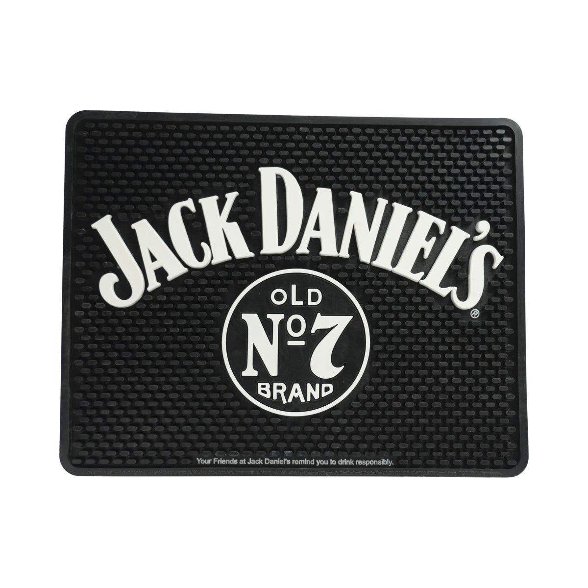 Jack Daniels Whisky Tappetino da bar Tappetino scolapiatti Accessori da bar Quadrato N. 7 35x28
