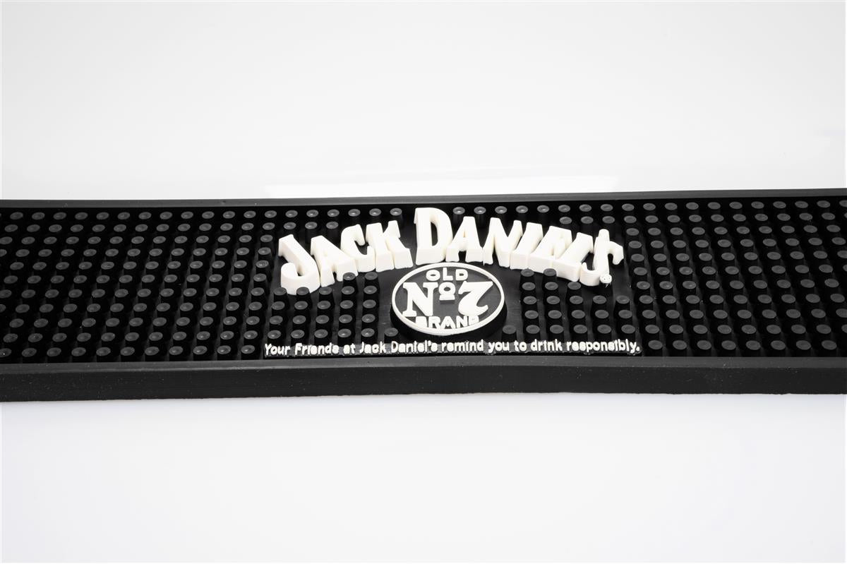 Jack Daniels Whisky Tappetino da bar Tappetino scolapiatti Accessori da bar nero – Vista 2