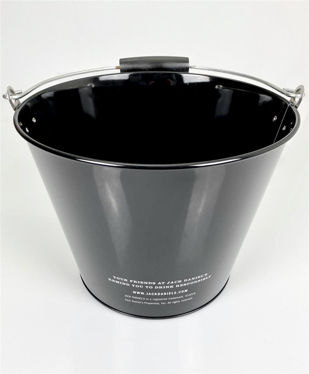 Jack Daniels Whisky Secchiello per ghiaccio in metallo Raffredda bottiglie nero – Vista 2