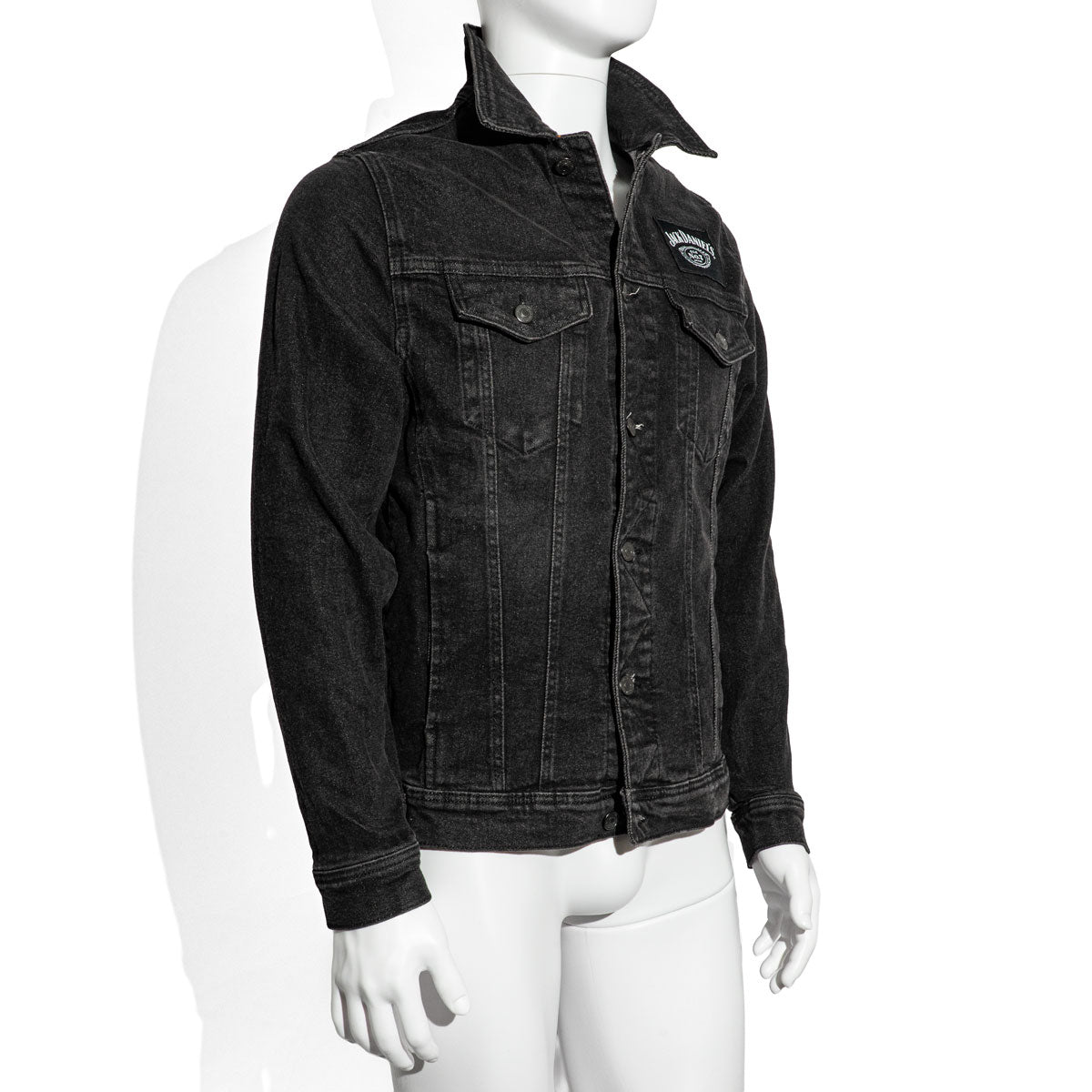 Giacca lunga in jeans Jack Daniels Whisky Men LED Giacca da festival n. 7 taglia M – Vista 4