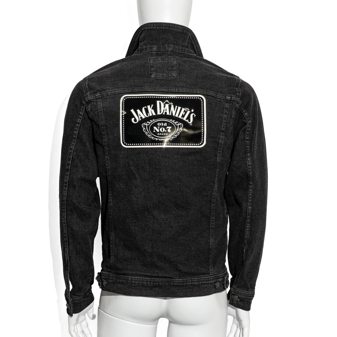 Giacca lunga in jeans Jack Daniels Whisky Men LED Giacca da festival n. 7 taglia M – Vista 6