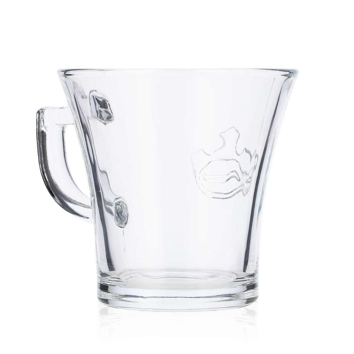 6x Jacobs Caffè Vetro 0,2l Tazza da caffè Americano Cup Relief – Vista 5