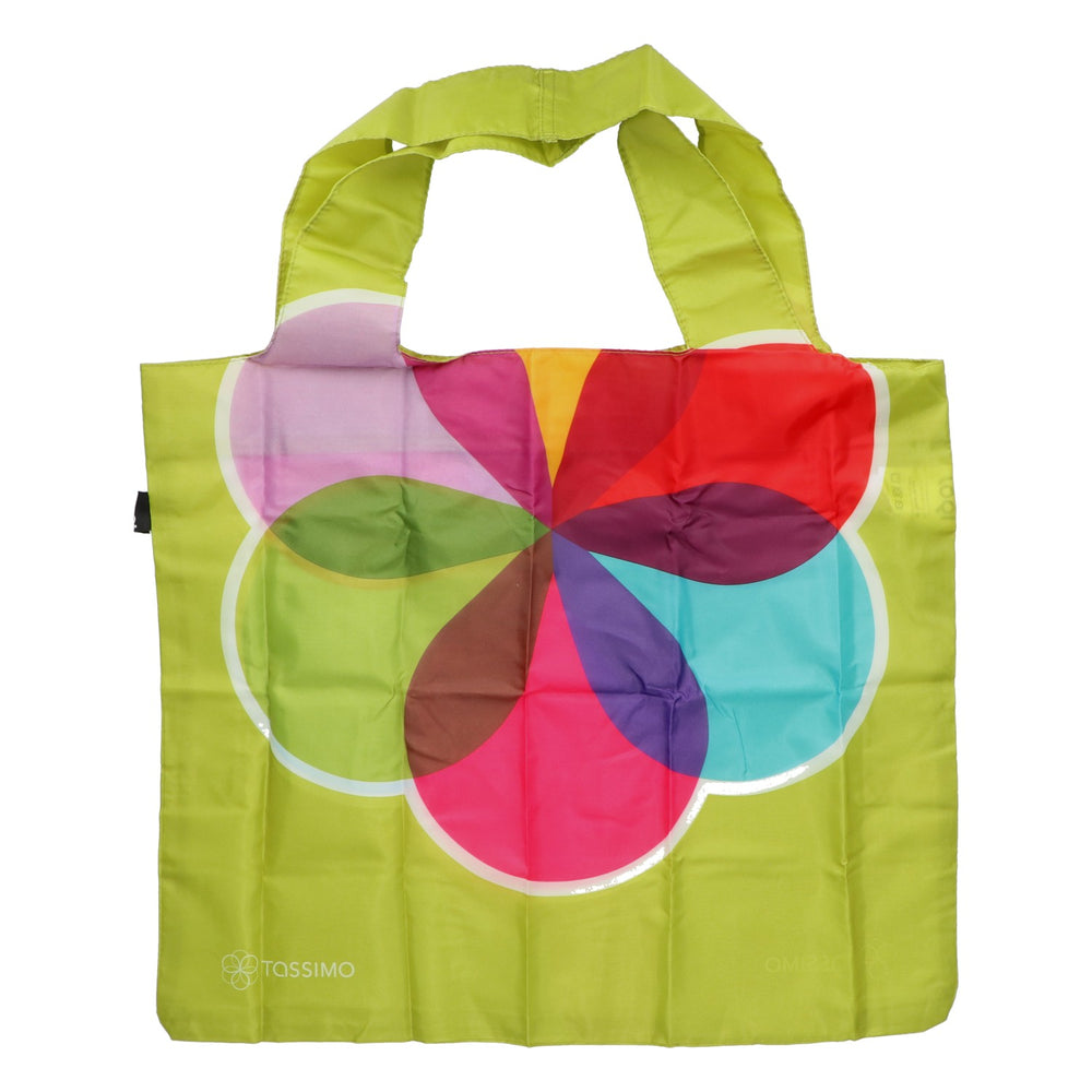 Borsa Jacobs LOQI TASSIMO, borsa della spesa, shopper pieghevole, borsa verde in poliestere