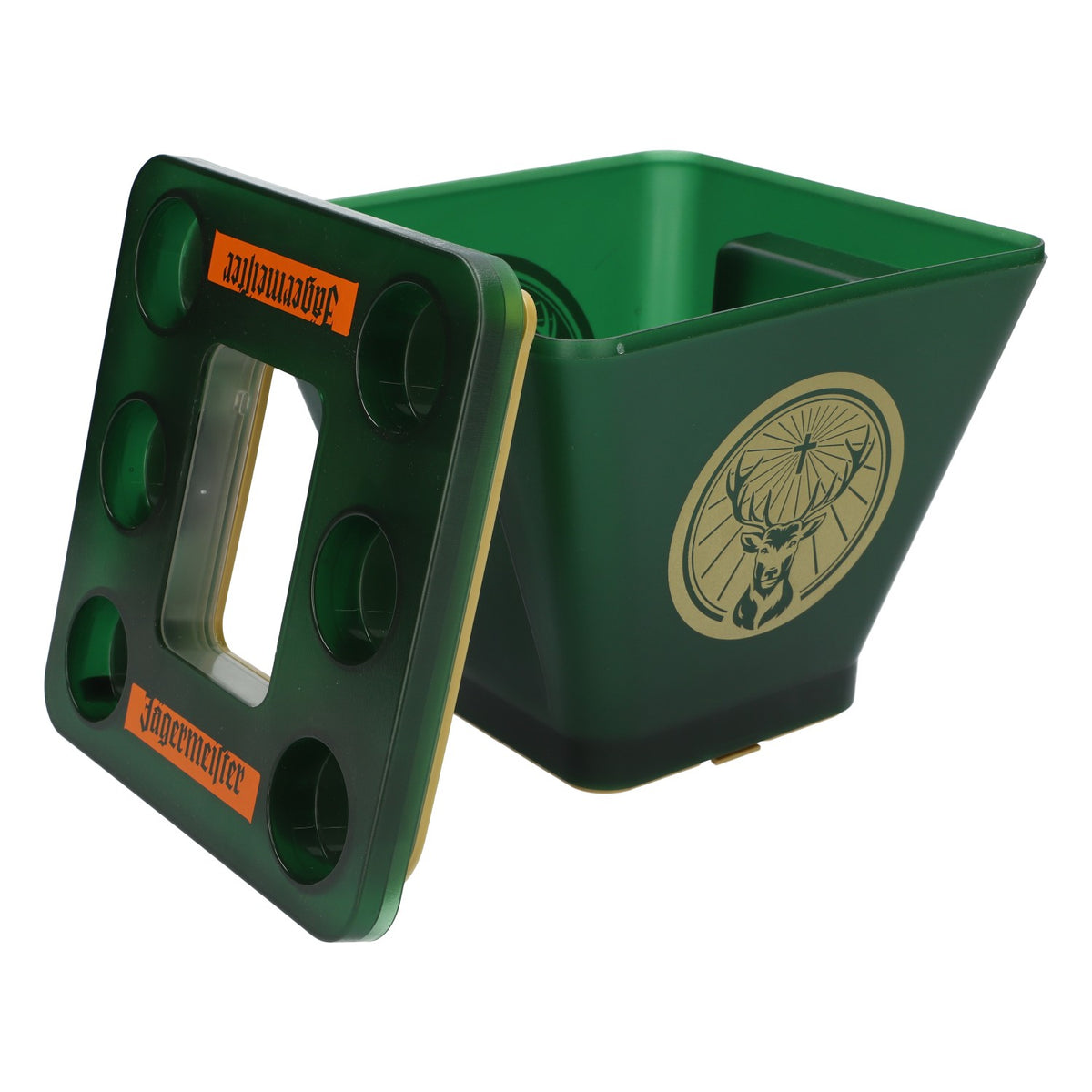 Jägermeister Vassoio portabottiglie Servitore per bicchierini Contenitore termico per bevande LED Secchiello per il ghiaccio – Vista 4
