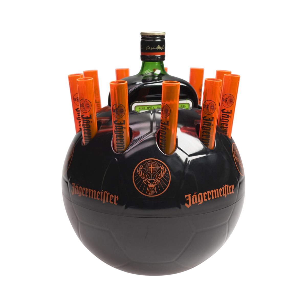 Jägermeister Raffredda bottiglie Calcio Tooterhalter Shots Presentatore corto