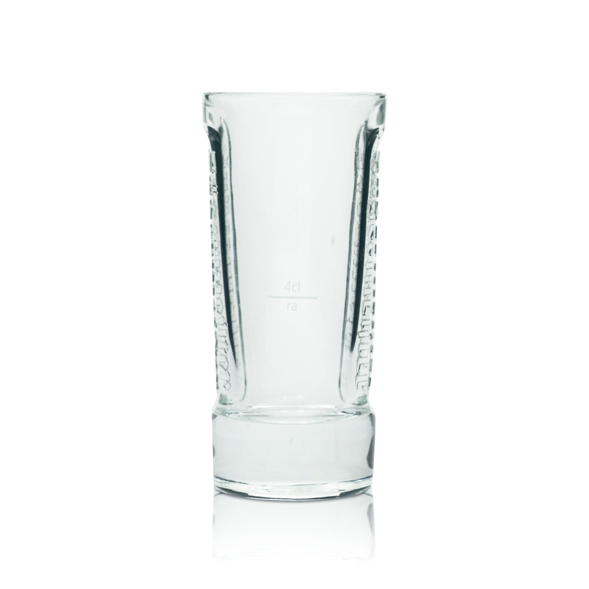 Bicchiere Jägermeister 0,1 l Tumbler On Ice con rilievo Flying Hirsch Jägerbombe – Vista 4