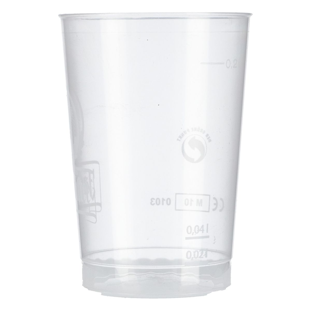 Jägermeister Bicchiere in plastica 0,2 l riutilizzabile Bicchieri da birra long drink in plastica – Vista 2
