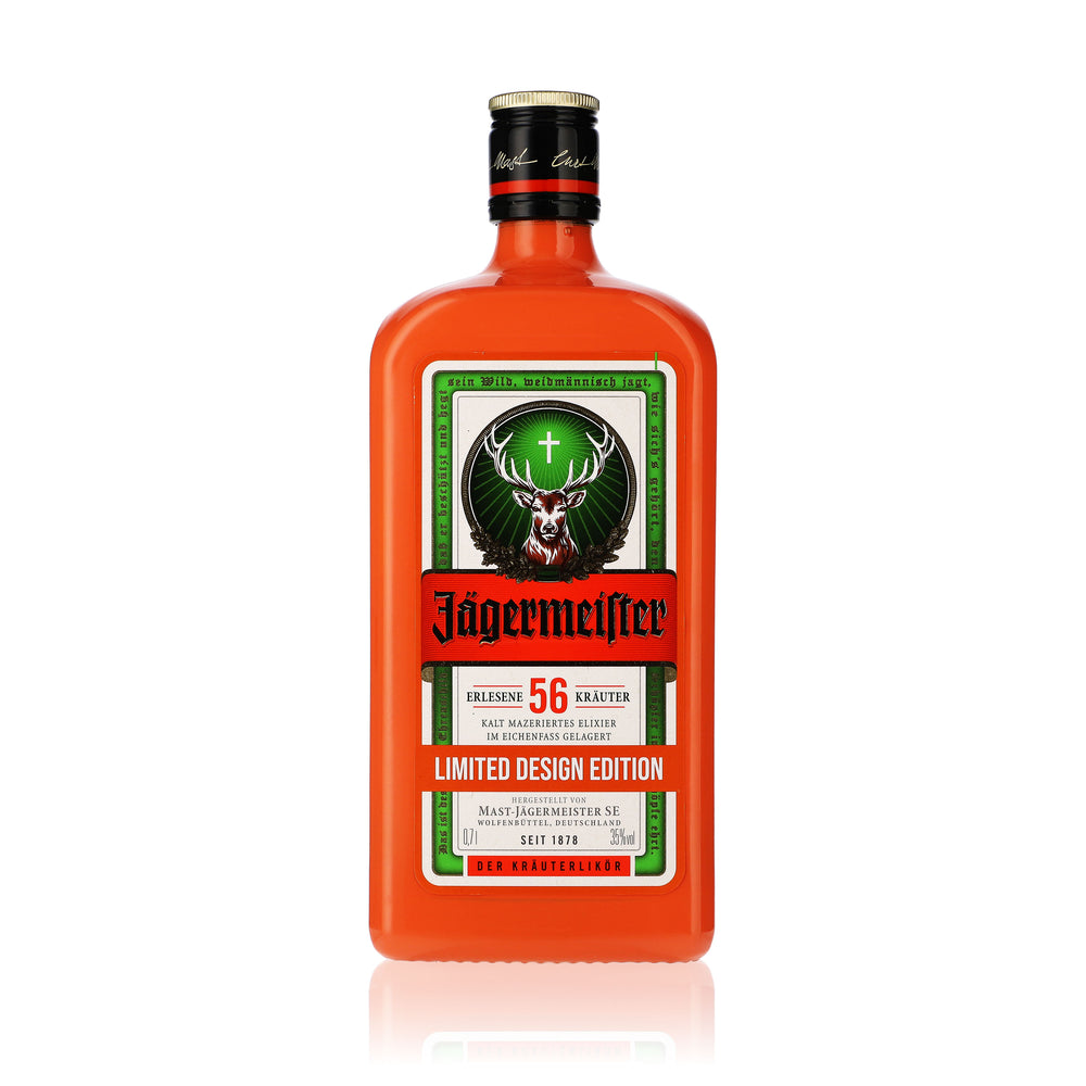 Liquore Jägermeister 0,7 l 35% vol. Bottiglia  Edizione speciale "Culture Orange"