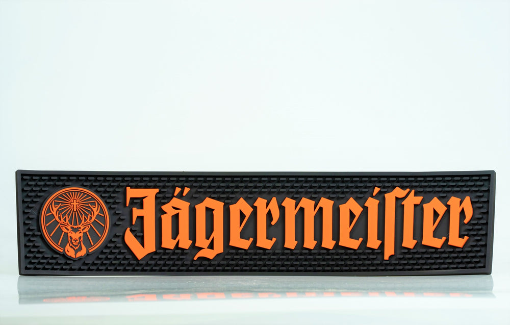 Jägermeister Liquore Tappetino da bar Tappetino scolapiatti Accessori da bar grande nuovo logo 58,5 x 13