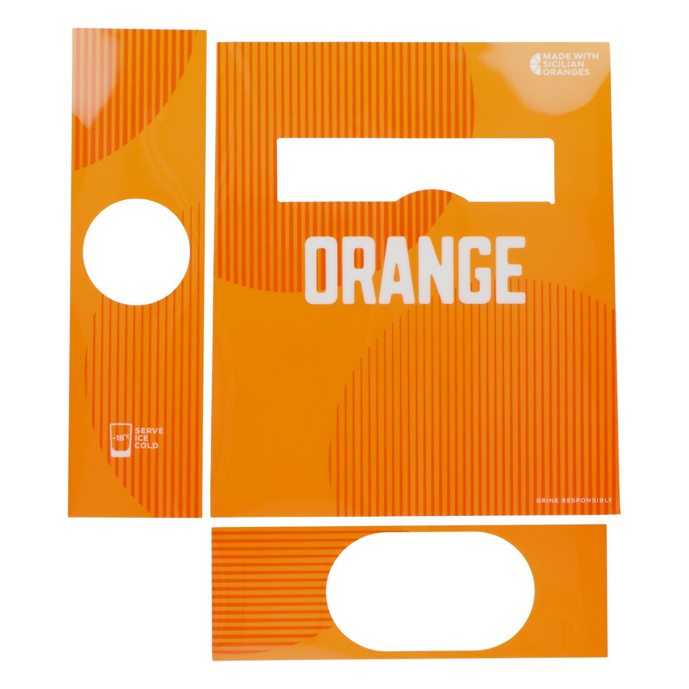 Jägermeister Liquore Pellicola 37x30,5 cm Macchina Tab Pellicola Dual Tab Arancia