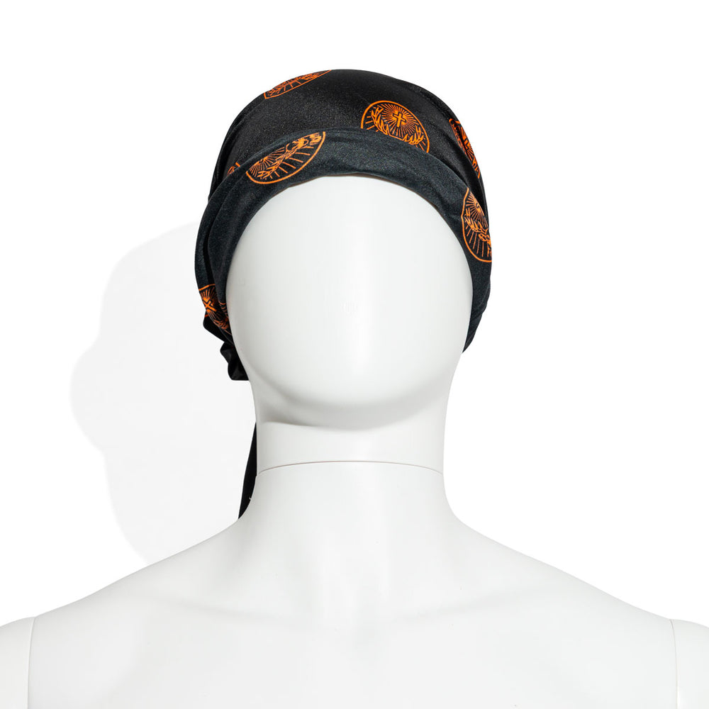 Sciarpa Jägermeister Liquore Bandana Sciarpa da moto nera/arancione