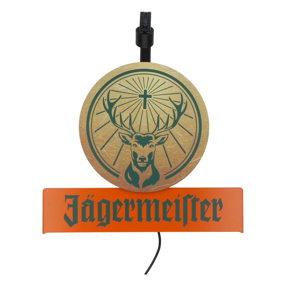 Insegna luminosa a LED Jägermeister Liquore Insegna luminosa con alimentatore Display da parete