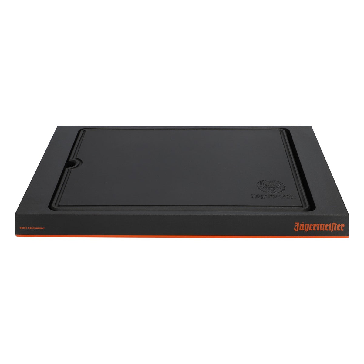 Tagliere Jägermeister Liquore 2 pezzi Nero Fondo arancione Massiccio – Vista 2