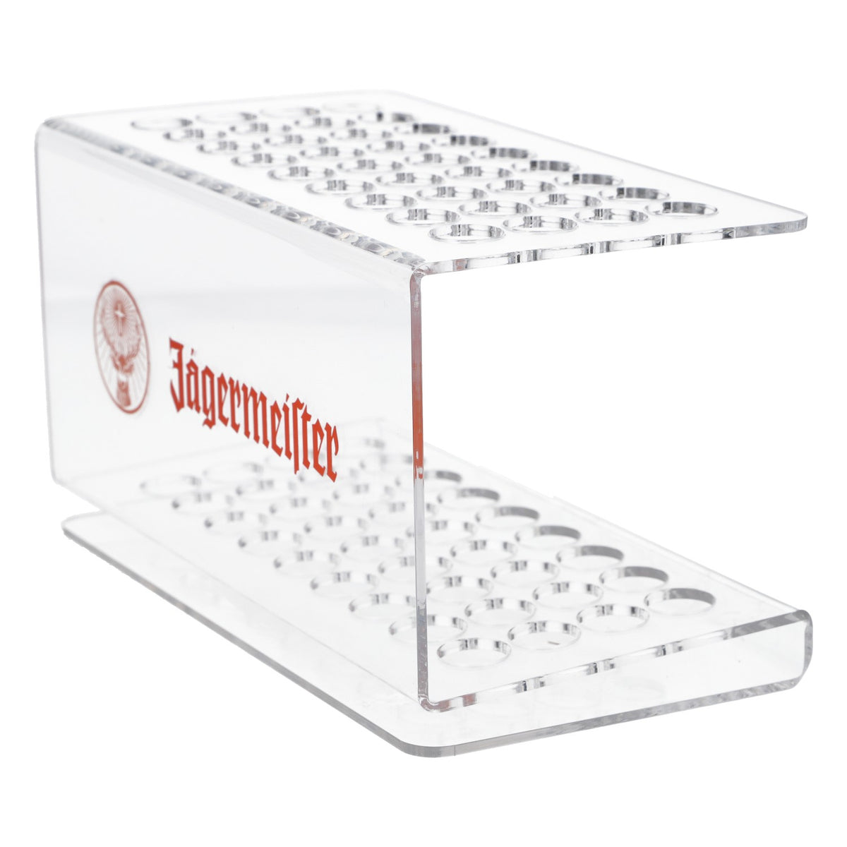 Portabicchieri da shot per liquore Jägermeister, modello Tooter Rack, logo arancione, nuovo, in plastica – Vista 3