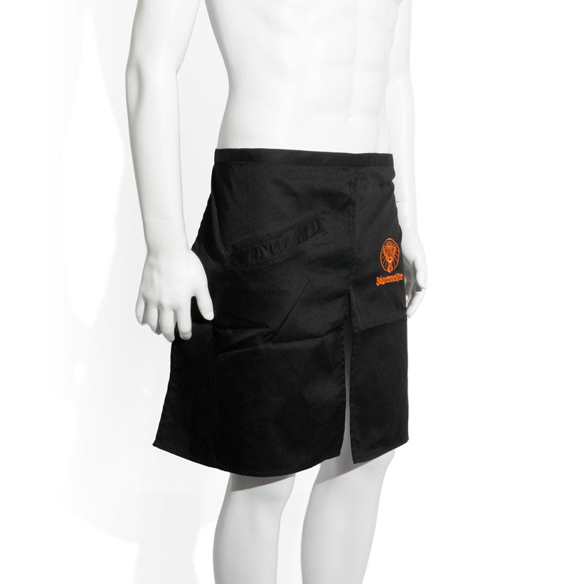 Grembiule Jägermeister Bistro corto nero con spacco posteriore e tasca interna, circa 48 cm – Vista 2