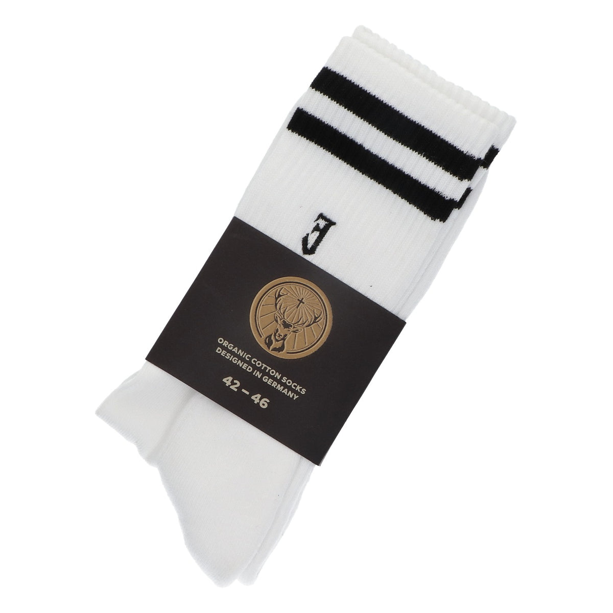 Calzini Jägermeister bianchi a righe taglia 42-46 Crew Merchandise Tessile