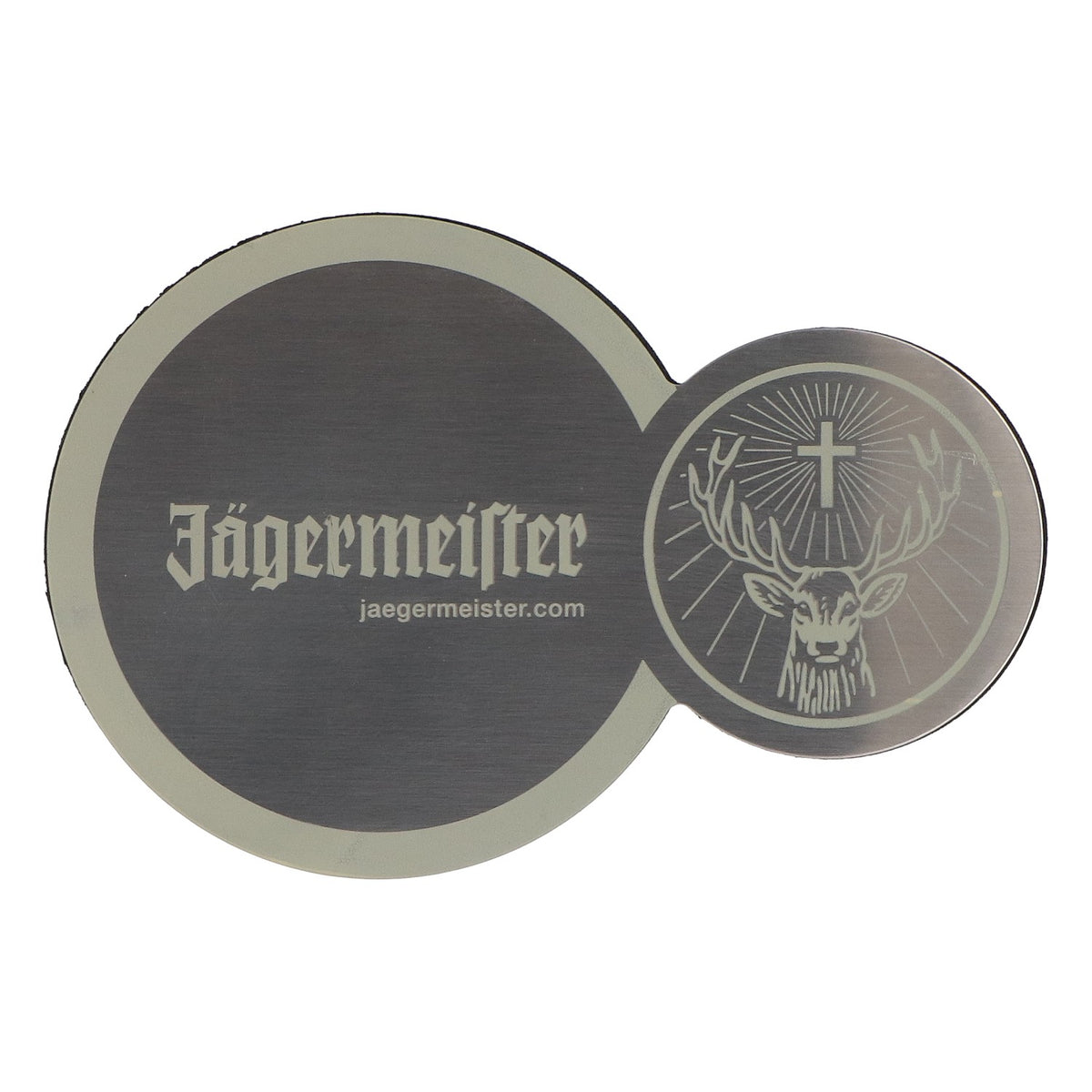 Sottobicchiere Jägermeister con protezione antigoccia, accessorio da bar in acciaio inossidabile
