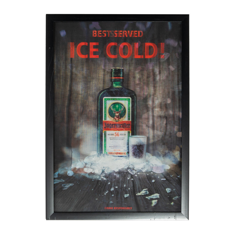 Jägermeister Cornice da parete Poster effetto 3D Decorazione da bar B-WARE