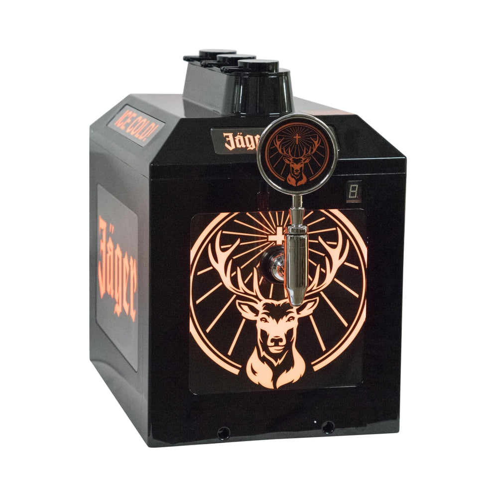 Jägermeister spillatore Tap Machine 3 bottiglie beccuccio LED raffreddatore a flusso continuo
