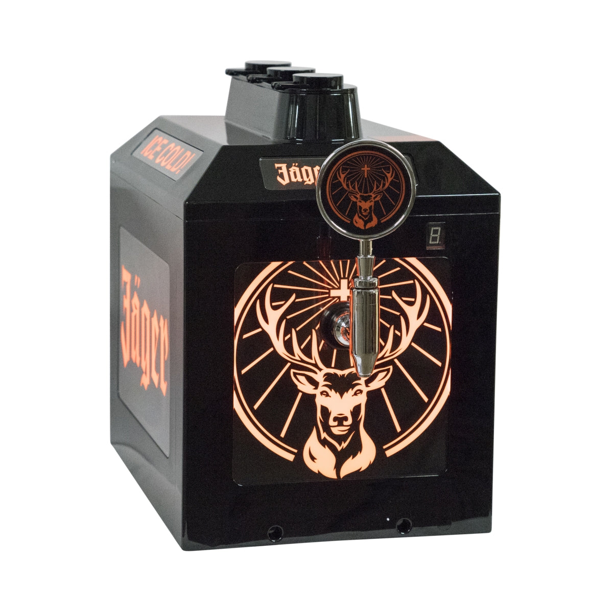 Jägermeister spillatore Tap Machine 3 bottiglie beccuccio LED raffreddatore a flusso continuo