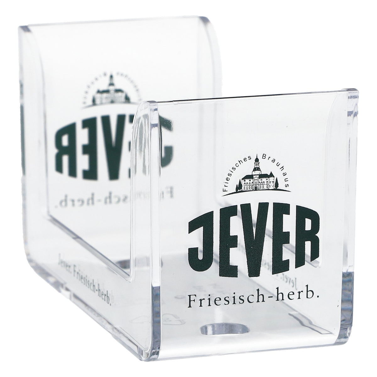 Portasottobicchieri in acrilico per birra Jever, da tavolo, trasparente – Vista 3