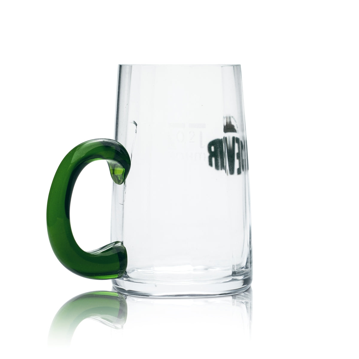 Bicchiere da birra Jever 0,2 l boccale Humpen Seidel Bicchieri rari Grüner Henkel Eiche Gastro – Vista 2
