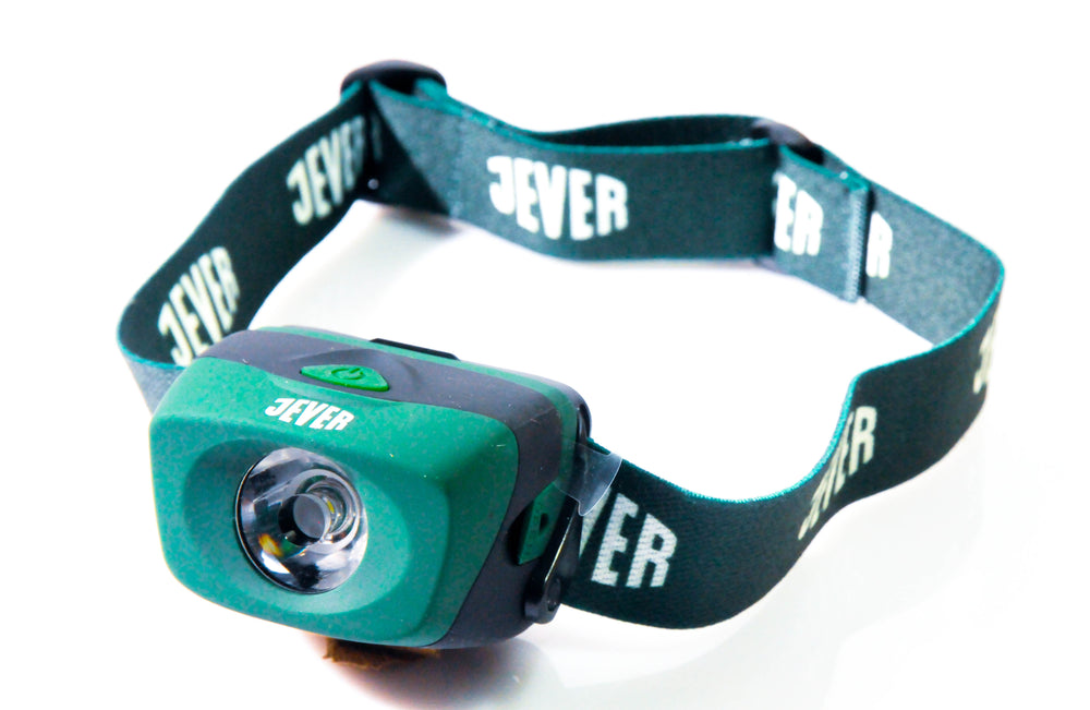 Jever Birra LED Lampada frontale Lampada da jogging Lampada da esterno Resistente alle intemperie 3 livelli di illuminazione verde