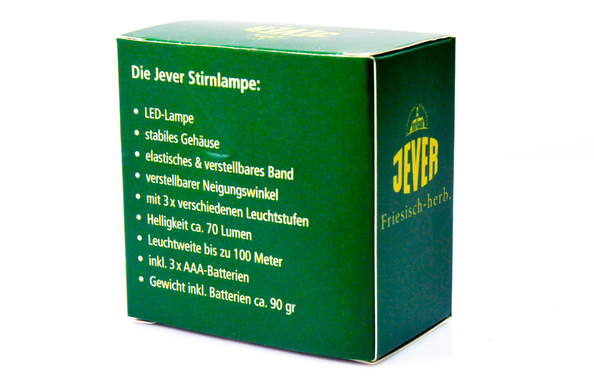 Jever Birra LED Lampada frontale Lampada da jogging Lampada da esterno Resistente alle intemperie 3 livelli di illuminazione verde – Vista 3