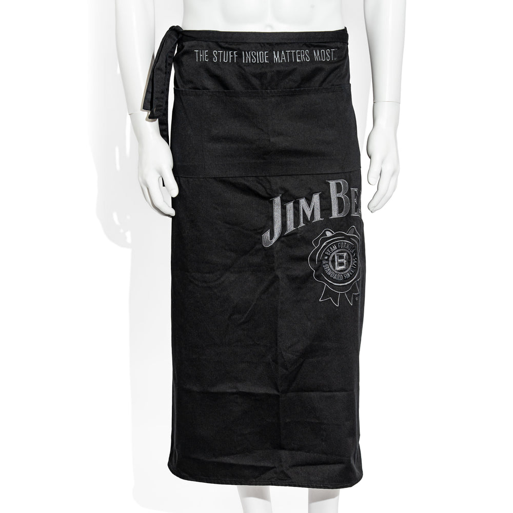 Grembiule da cameriere in vetro Jim Beam per whisky, grembiule da bistrot Black Label con motivo in rilievo, molto elegante