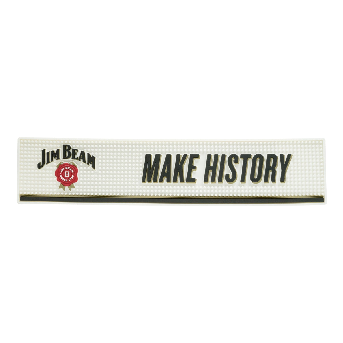 Jim Beam Whisky Tappetino da bar Tappetino scolapiatti Accessori da bar XL bianco 60x13