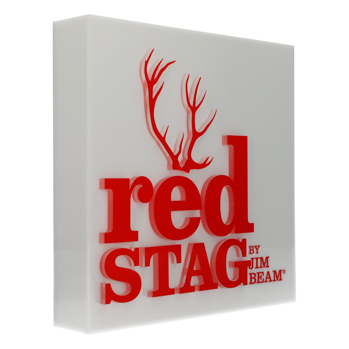 Insegna luminosa a LED Jim Beam Whisky 30x30 cm "Red Stag" – Vista 3