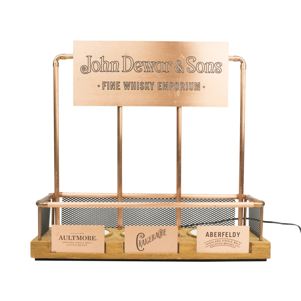 John Dewar&Sons Whiskey Glorifier Insegna luminosa Display LED Espositore Bottiglie