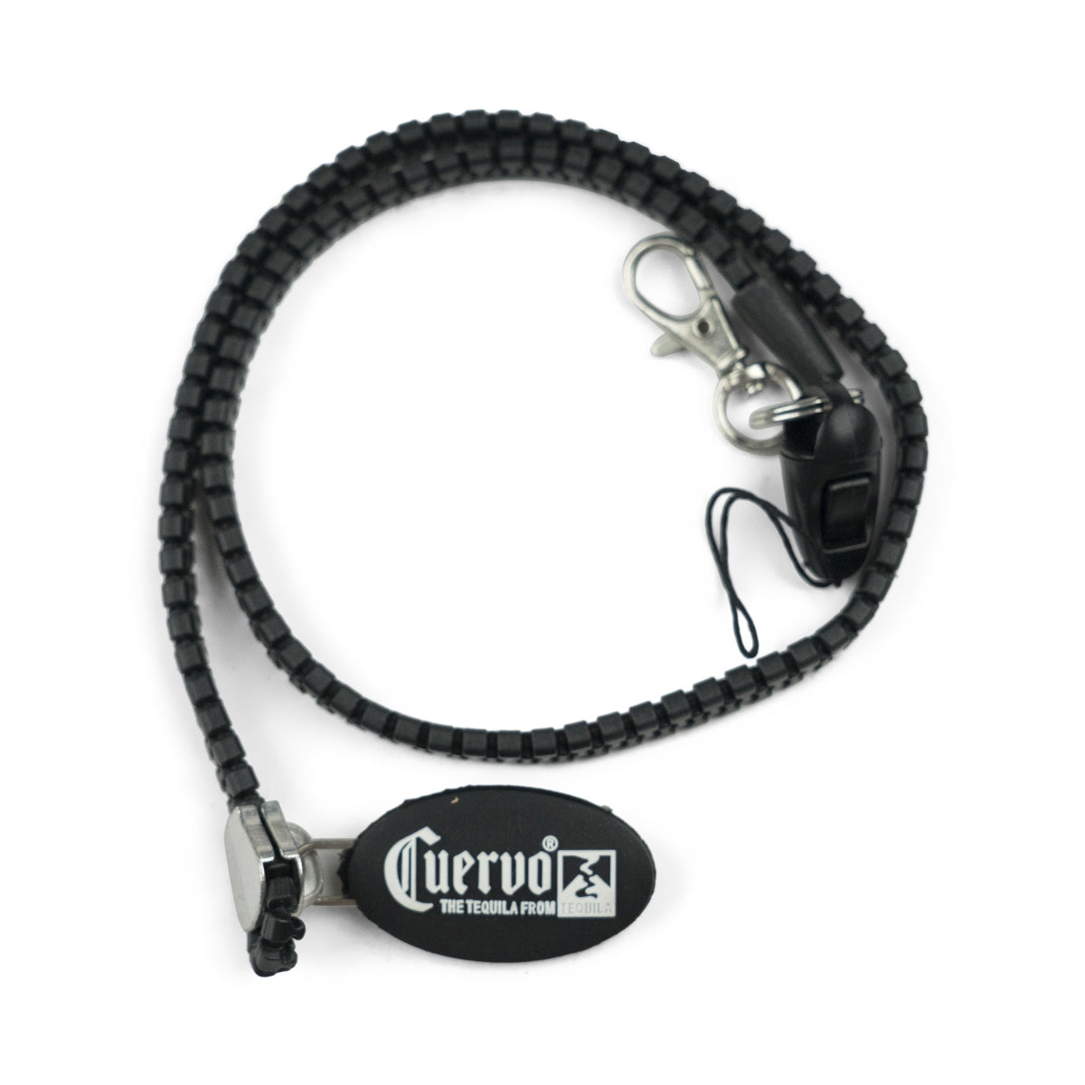 Jose Cuervo Catena Portachiavi Cerniera Moschettone Collana Catena Zip