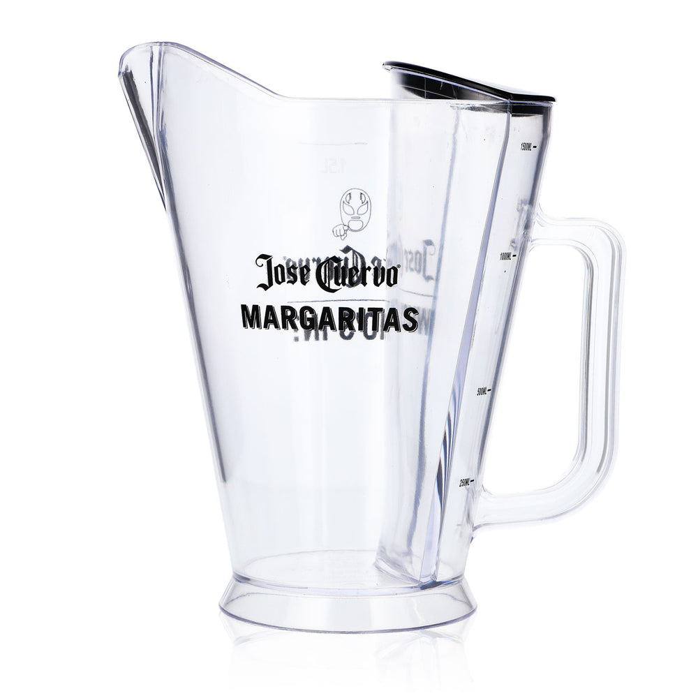 Bicchiere da tequila Jose Cuervo da 1,5 L con scomparto per il ghiaccio, caraffa in plastica, brocca per l'acqua