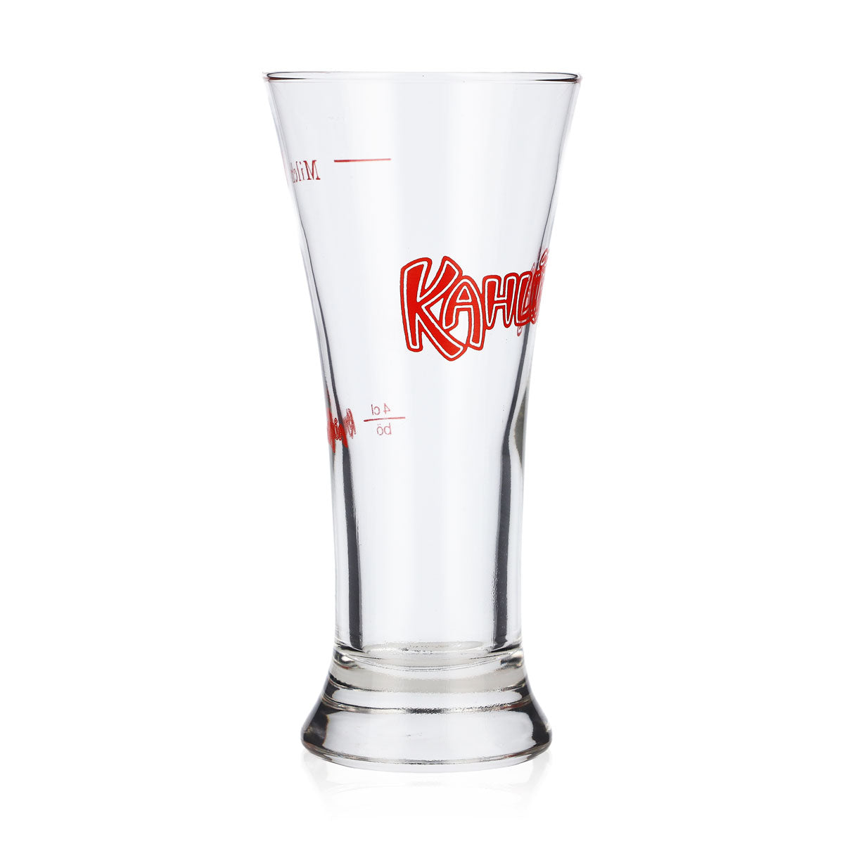 Kahlva Liquore Bicchiere da liquore 0,2 l Logo rosso 4 cl, latte Scala graduata – Vista 2