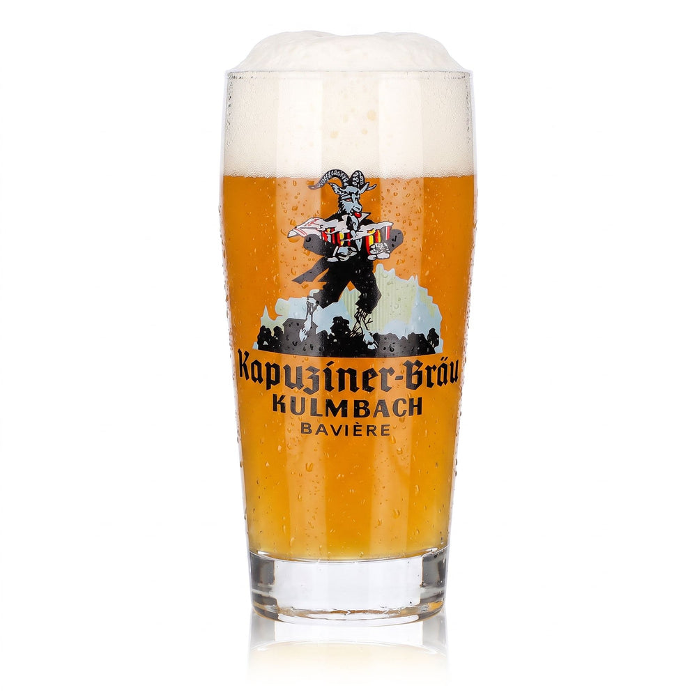 Bicchiere da birra Kapuziner da 0,25 l, modello "Kulmbach Steinbock"