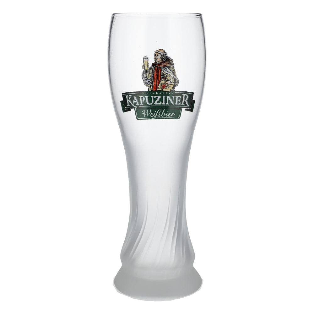 Bicchiere da birra Kapuziner 0,5 l Bicchieri da birra Bicchiere da birra bianca Bicchiere in vetro opaco con fondo Sahm