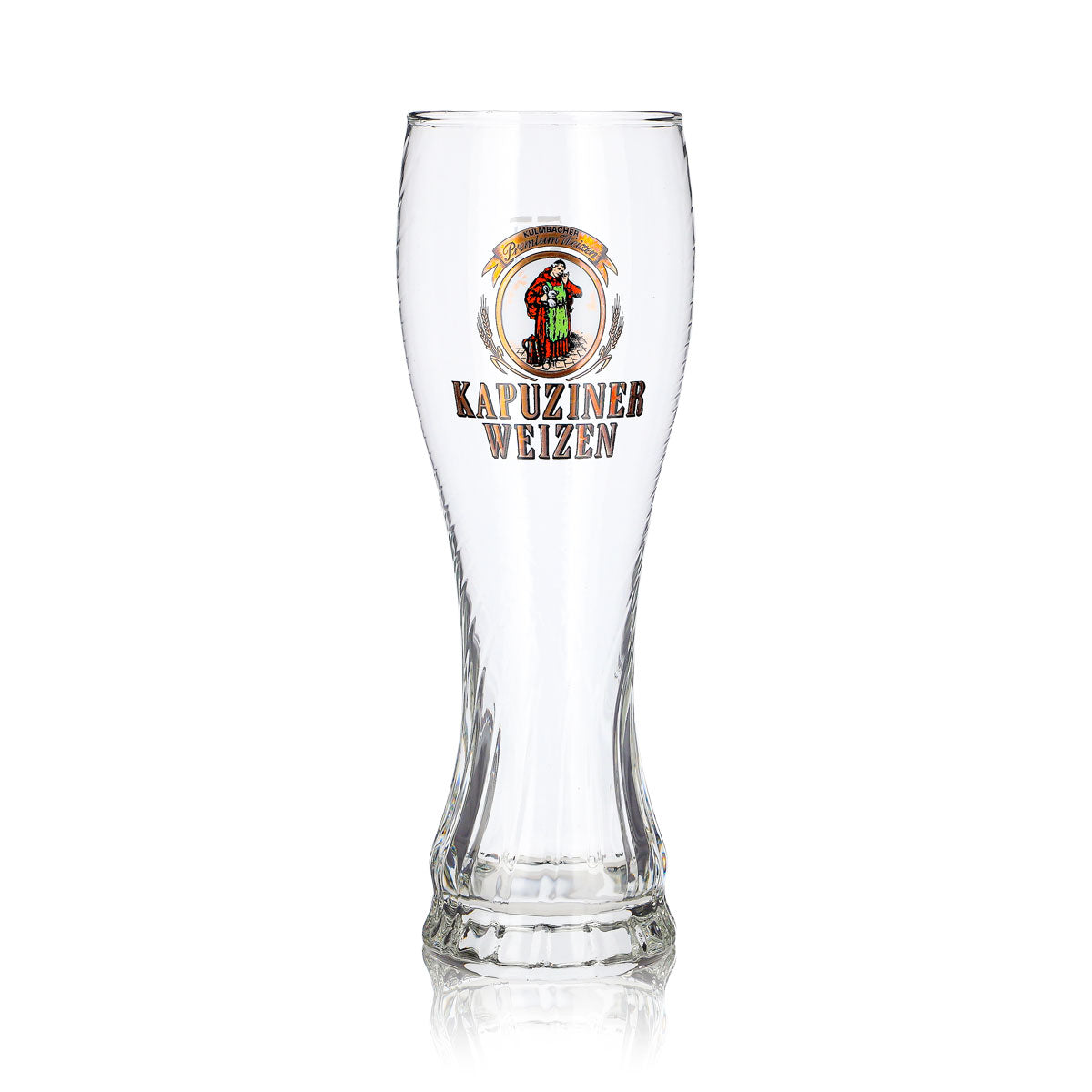 Bicchiere da birra Kapuziner da 0,5 l, a forma di coppa, con motivo a rilievo “Weizen Sahm” – Vista 2