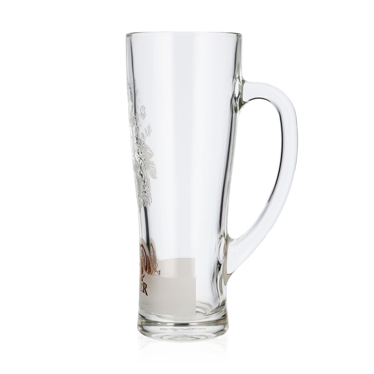 Bicchiere da birra Kapuziner, boccale da birra da 0,5 l, con manico, logo in rilievo, motivo dorato, boccale da birra – Vista 5
