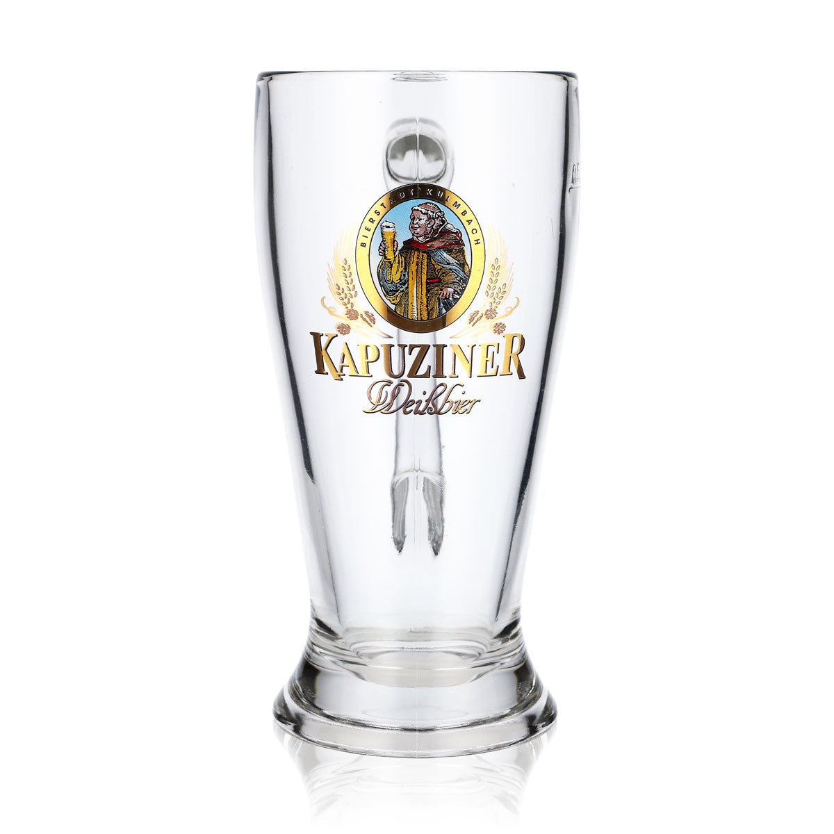 Bicchiere da birra Kapuziner, boccale, boccale da birra, boccale da birra chiara 0,5 l, bicchiere con manico