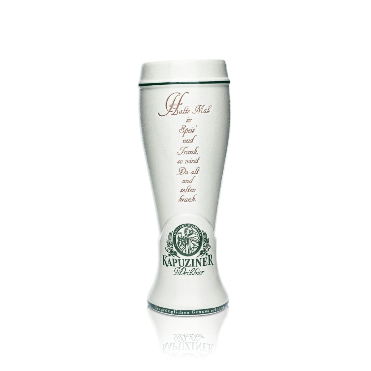 Bicchiere da birra bianca Kapuziner 0,7 l, boccale in ceramica, boccale da birra Seidel, bicchieri da birra Hefeweizen