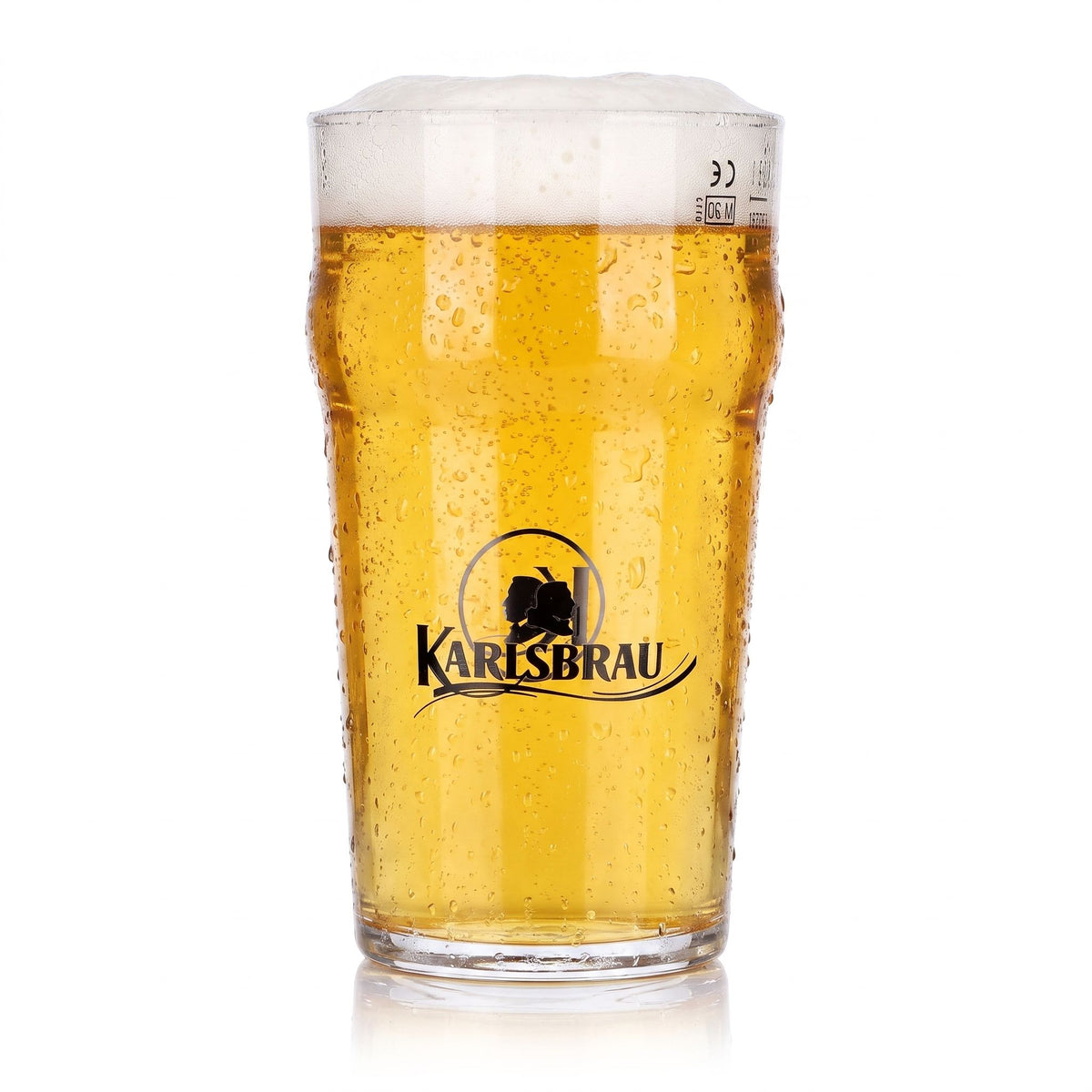 Bicchiere da birra Karlsberg da 0,5 l, bicchiere Karlsbräu Rastal