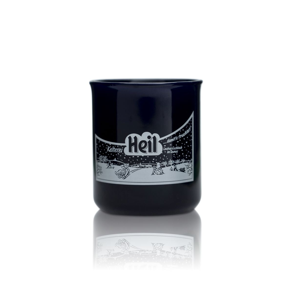 Kelterei Heil Tazza per vin brulé in vetro 0,2 l Tazza con manico in ceramica Punch Tè Caffè