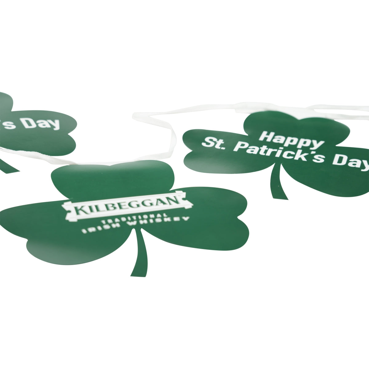 Ghirlanda Kilbeggan Whiskey trifoglio St. Patrick's Day bandierina decorazione per feste – Vista 2