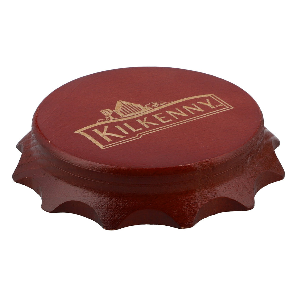 Kilkenny Birra Tappo a corona in vero legno Apribottiglie Apribottiglie magnetico
